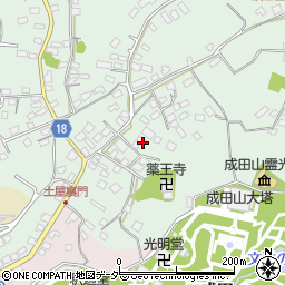千葉県成田市土屋218周辺の地図