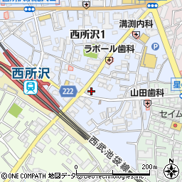 リファイン所沢中央店周辺の地図