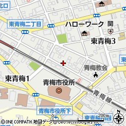 東京都青梅市東青梅3丁目8-9周辺の地図
