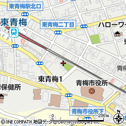 東京都青梅市東青梅1丁目10-5周辺の地図