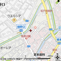 千葉県松戸市根本71周辺の地図