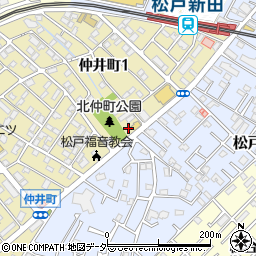 銀のさら　松戸新田店周辺の地図