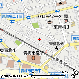 東京都青梅市東青梅3丁目8-20周辺の地図