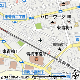 東京都青梅市東青梅3丁目8-25周辺の地図