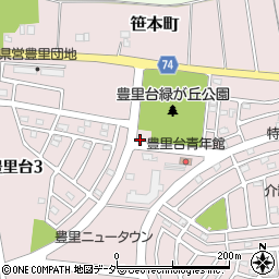 豊里台緑ヶ丘公園トイレ周辺の地図