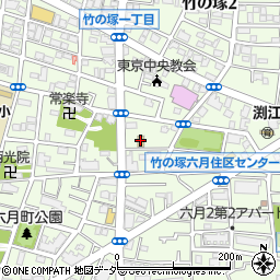 セブンイレブン足立竹の塚２丁目店周辺の地図