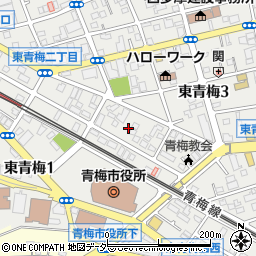 東京都青梅市東青梅3丁目8-26周辺の地図