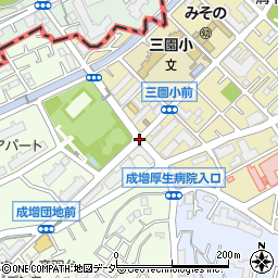 成増団地入口周辺の地図