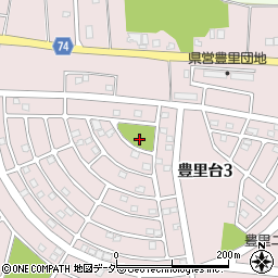 豊里台第六公園周辺の地図