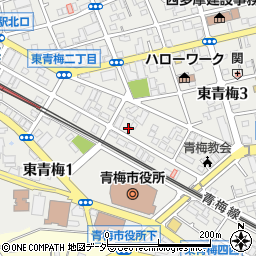 東京都青梅市東青梅3丁目8-31周辺の地図