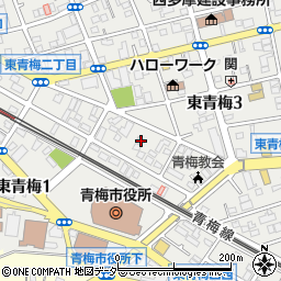 東京都青梅市東青梅3丁目8-24周辺の地図