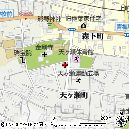 天ケ瀬町自治会館周辺の地図