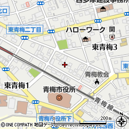東京都青梅市東青梅3丁目8-15周辺の地図