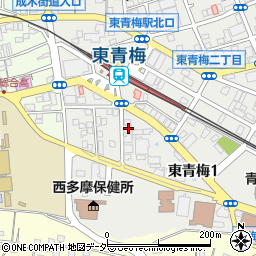 東京都青梅市東青梅1丁目7-13周辺の地図