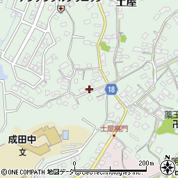 千葉県成田市土屋835周辺の地図