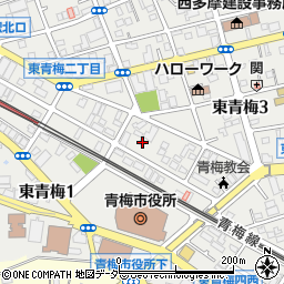 東京都青梅市東青梅3丁目8-10周辺の地図