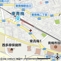 東京都青梅市東青梅1丁目8-8周辺の地図