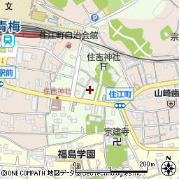 東京都青梅市住江町49-6周辺の地図