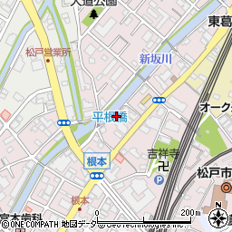 千葉県松戸市根本123周辺の地図