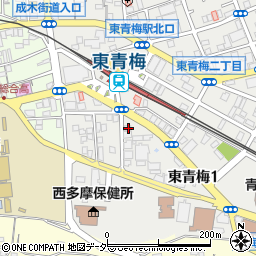 東京都青梅市東青梅1丁目7-3周辺の地図