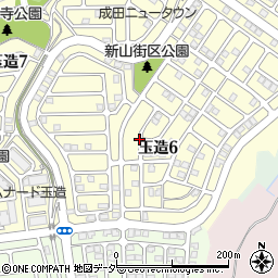 千葉県成田市玉造6丁目周辺の地図
