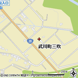 山梨県北杜市武川町三吹1752周辺の地図