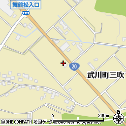 山梨県北杜市武川町三吹1730周辺の地図