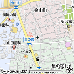 埼玉県所沢市金山町3-5周辺の地図