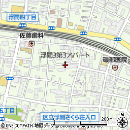 東京都北区浮間3丁目34周辺の地図