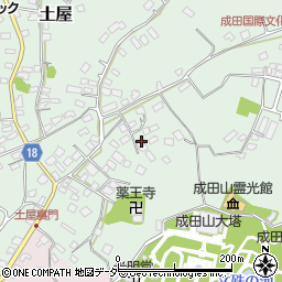 千葉県成田市土屋195周辺の地図