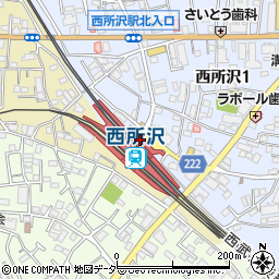 西武鉄道株式会社　西所沢駅周辺の地図