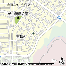 千葉県成田市玉造6丁目26周辺の地図