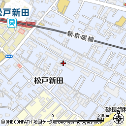 松戸新田ラッキーハウス周辺の地図