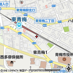 東京都青梅市東青梅1丁目9-17周辺の地図