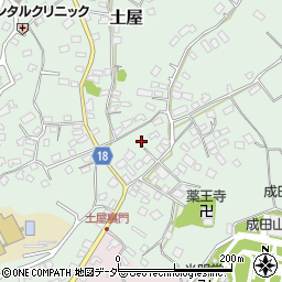 千葉県成田市土屋65周辺の地図