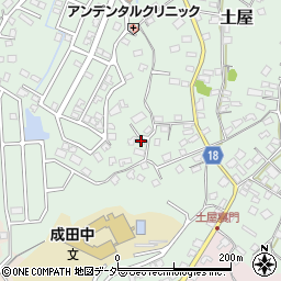 千葉県成田市土屋912周辺の地図