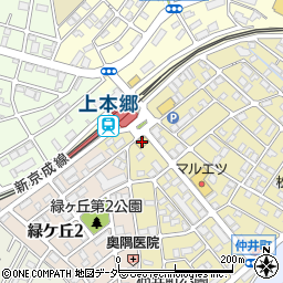 セブンイレブン松戸上本郷駅前店周辺の地図