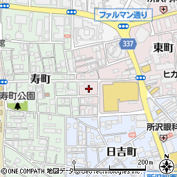埼玉県所沢市東町6周辺の地図