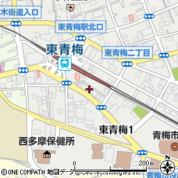 東京都青梅市東青梅1丁目8-4周辺の地図