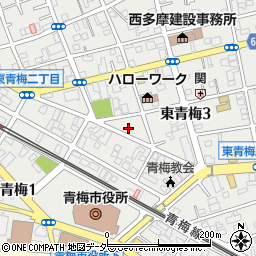 東京都青梅市東青梅3丁目7-15周辺の地図