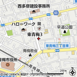 東京都青梅市東青梅3丁目22-15周辺の地図