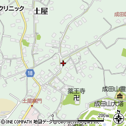 千葉県成田市土屋204周辺の地図