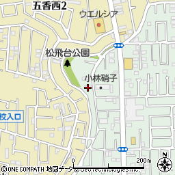 千葉県松戸市松飛台113周辺の地図