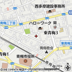 東京都青梅市東青梅3丁目7-6周辺の地図
