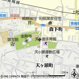 東京都青梅市天ヶ瀬町1030周辺の地図