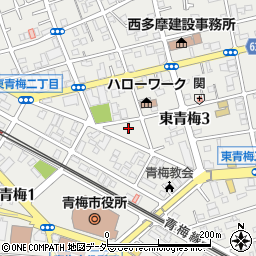東京都青梅市東青梅3丁目7-13周辺の地図