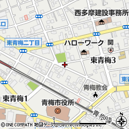 東京都青梅市東青梅3丁目7-1周辺の地図