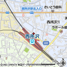 デイリーヤマザキ西所沢駅前店周辺の地図