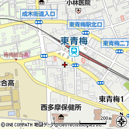 東京都青梅市東青梅1丁目4-8周辺の地図