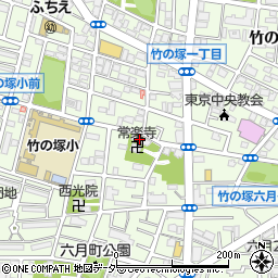 常楽寺周辺の地図